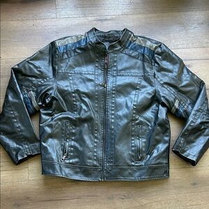 Whispering Smith Vintage Leather Style motorcycle jacket !! XL